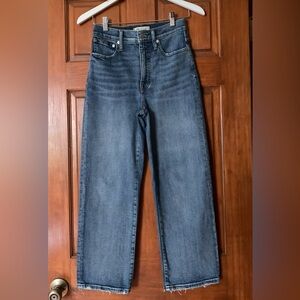 MADEWELL Slim Wide-Leg Crop Jeans 24
